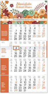 4-Monatskalender Monats Kalender orange