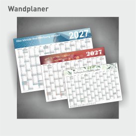 Wandplaner in Firmenfarbe
