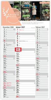 3-Monatskalender Monats Kalender Monatsplaner Spectrum 3