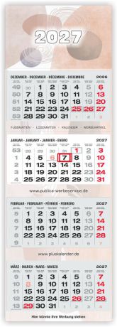 4-Monatskalender 2025 Monats Kalender PLUS S