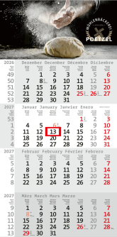 4-Monatsplaner Rational  Monats Kalender 2025